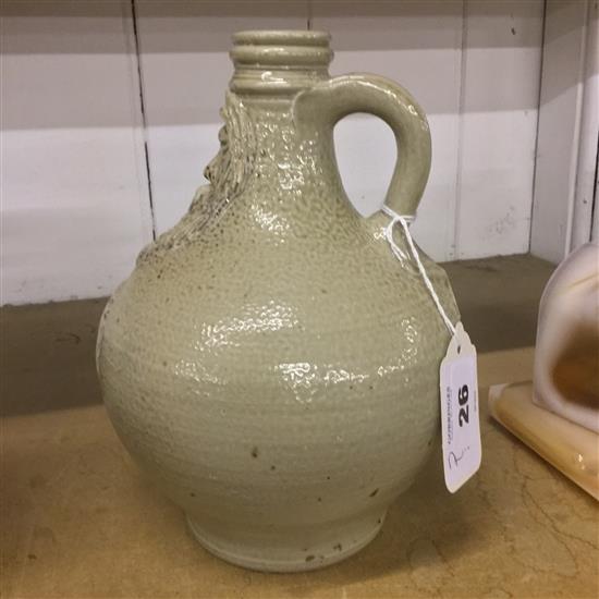 Guy Sydenham Green Island salt-glazed stoneware bellarmine